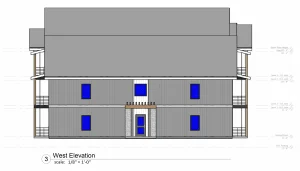 The Landings west elevation
