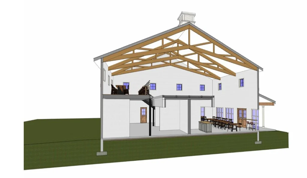 Cross-section visualization rendering of the Trapper's Rendezvous planned for Fort Lupton, Colorado.