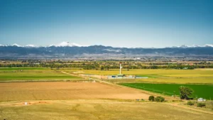 Aerial view of the Trapper's Point property along the Colorado Front Range