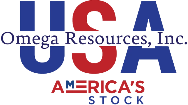 Omega Resources Inc. logo with America's Stock tagline