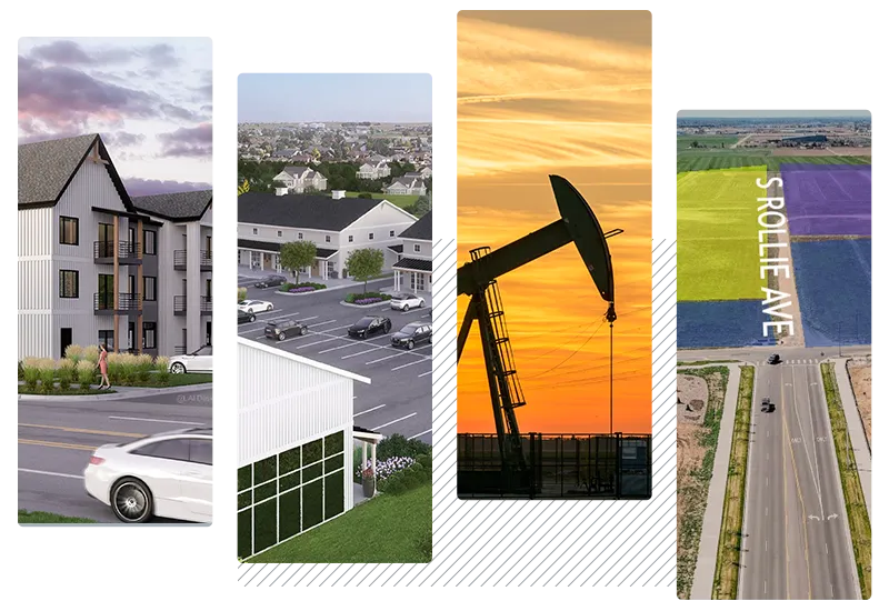 The Landings apartment complex exterior render